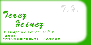 terez heincz business card